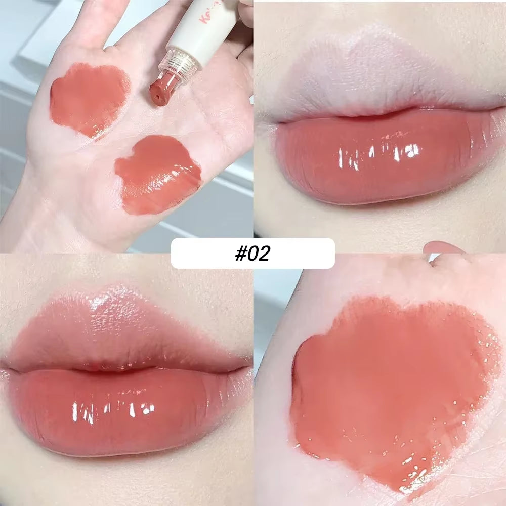 Plumping Jelly Lip Gloss Lasting Moisturizing Transparent Lip Oil Water Light Mirror Liquid Lipstick Women Lips Makeup Cosmetics